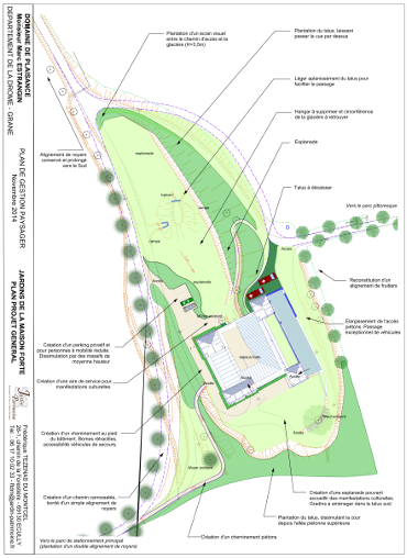 Plan projet d'aménagement Jardin-Patrimoine