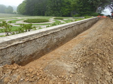 Drainage mur de soutènement