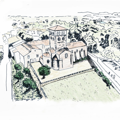 Jardin des moines du Prieuré Saint-Pierre de Ternay (69)